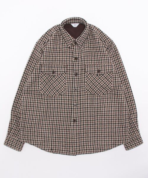 417 EDIFICE(フォーワンセブンエディフィス)の「【Brit】C.P.Oシャツブルゾン(シャツ/ブラウス・メンズ・チャコールグレー/ブラウン/レッド/ブルー/グリーン/ブルー系その他・MEDIUM/LARGE)」の2枚目の写真