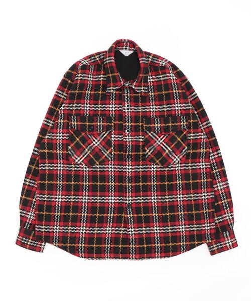 417 EDIFICE(フォーワンセブンエディフィス)の「【Brit】C.P.Oシャツブルゾン(シャツ/ブラウス・メンズ・チャコールグレー/ブラウン/レッド/ブルー/グリーン/ブルー系その他・MEDIUM/LARGE)」の6枚目の写真