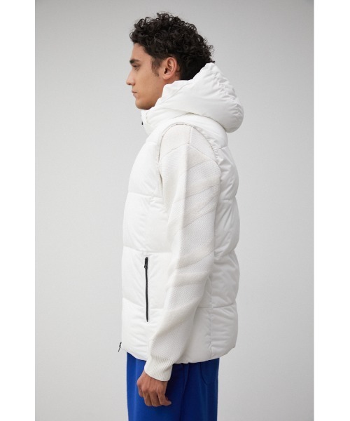 AZUL by moussy（アズールバイマウジー）の「OWEN STRETCH PADDING VEST/オーエンストレッチパディングベスト（ダウンベスト・メンズ・ブラック/ホワイト/ベージュ・MEDIUM/LARGE/SMALL）」の12枚目の写真