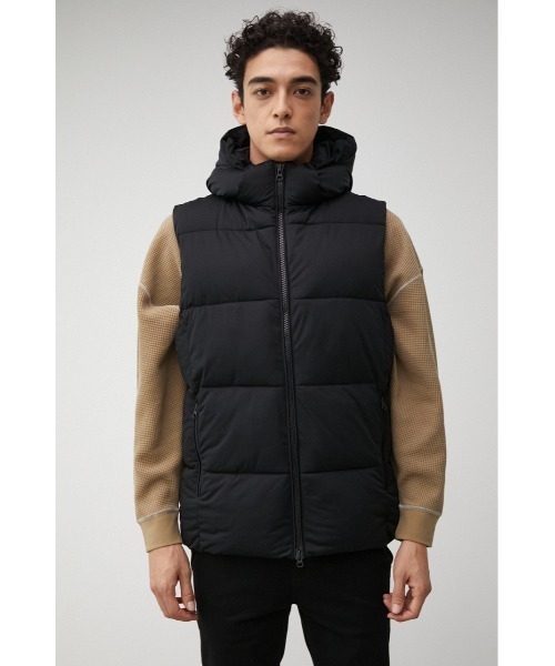 AZUL by moussy（アズールバイマウジー）の「OWEN STRETCH PADDING VEST/オーエンストレッチパディングベスト（ダウンベスト・メンズ・ブラック/ホワイト/ベージュ・MEDIUM/LARGE/SMALL）」の20枚目の写真