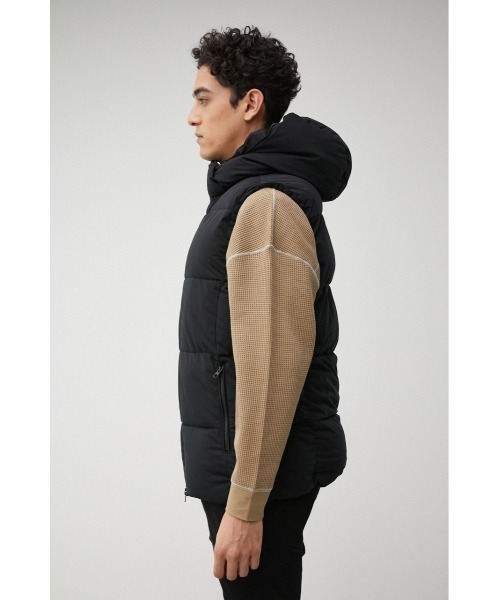 AZUL by moussy（アズールバイマウジー）の「OWEN STRETCH PADDING VEST/オーエンストレッチパディングベスト（ダウンベスト・メンズ・ブラック/ホワイト/ベージュ・MEDIUM/LARGE/SMALL）」の21枚目の写真