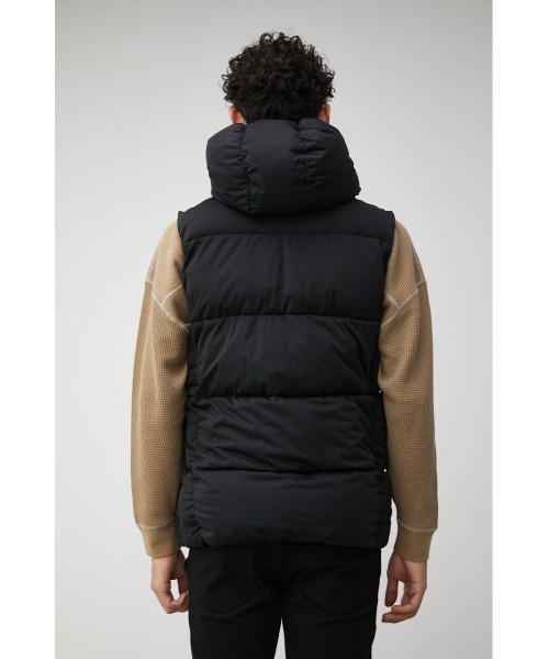 AZUL by moussy（アズールバイマウジー）の「OWEN STRETCH PADDING VEST/オーエンストレッチパディングベスト（ダウンベスト・メンズ・ブラック/ホワイト/ベージュ・MEDIUM/LARGE/SMALL）」の22枚目の写真