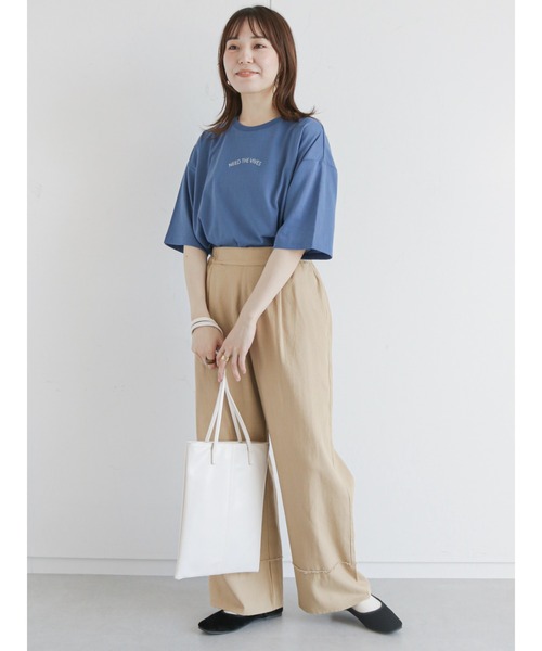 ehka sopo（エヘカソポ）の「センターシームトートバッグ（トートバッグ・レディース・オフホワイト/オレンジ/グリーン・ﾌﾘ-）」の7枚目の写真