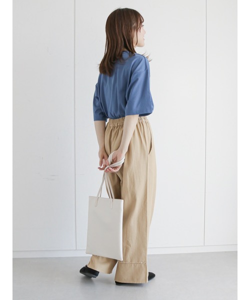 ehka sopo（エヘカソポ）の「センターシームトートバッグ（トートバッグ・レディース・オフホワイト/オレンジ/グリーン・ﾌﾘ-）」の9枚目の写真