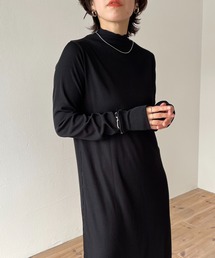 2way rib one piece / 前後2wayリブワンピース