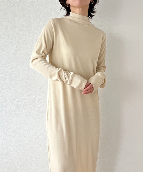 wee9s(ウィークス)の「2way rib one piece / 前後2wayリブワンピース(ワンピース・レディース・アイボリー/ブラック/カーキ/ブラウン・FREE)」の12枚目の写真
