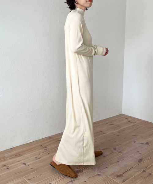 wee9s(ウィークス)の「2way rib one piece / 前後2wayリブワンピース(ワンピース・レディース・アイボリー/ブラック/カーキ/ブラウン・FREE)」の15枚目の写真