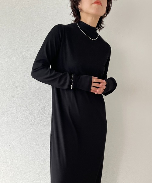 wee9s(ウィークス)の「2way rib one piece / 前後2wayリブワンピース(ワンピース・レディース・アイボリー/ブラック/カーキ/ブラウン・FREE)」の18枚目の写真