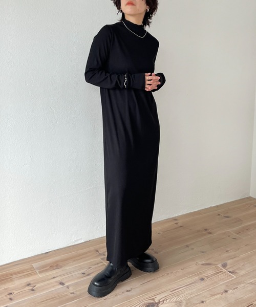 wee9s(ウィークス)の「2way rib one piece / 前後2wayリブワンピース(ワンピース・レディース・アイボリー/ブラック/カーキ/ブラウン・FREE)」の20枚目の写真