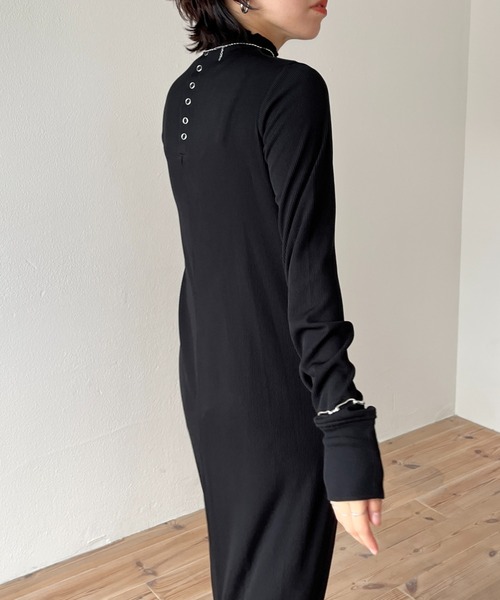 wee9s(ウィークス)の「2way rib one piece / 前後2wayリブワンピース(ワンピース・レディース・アイボリー/ブラック/カーキ/ブラウン・FREE)」の21枚目の写真