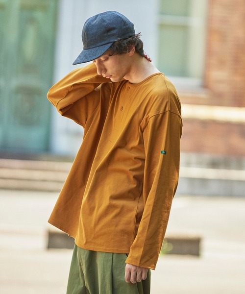 FIDELITY(フィデリティ)の「N/C SLEEPING SHIRT / スリーピングシャツ ロンT(Tシャツ/カットソー・メンズ・ネイビー/マスタード/オフホワイト/チャコール・MEDIUM/LARGE)」の12枚目の写真