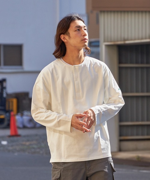 FIDELITY(フィデリティ)の「N/C SLEEPING SHIRT / スリーピングシャツ ロンT(Tシャツ/カットソー・メンズ・ネイビー/マスタード/オフホワイト/チャコール・MEDIUM/LARGE)」の22枚目の写真