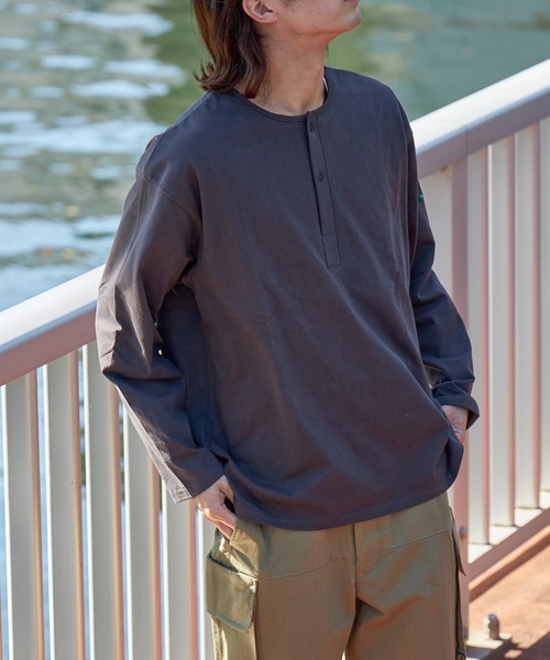 FIDELITY(フィデリティ)の「N/C SLEEPING SHIRT / スリーピングシャツ ロンT(Tシャツ/カットソー・メンズ・ネイビー/マスタード/オフホワイト/チャコール・MEDIUM/LARGE)」の20枚目の写真