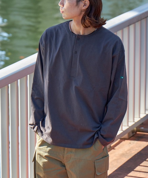 FIDELITY(フィデリティ)の「N/C SLEEPING SHIRT / スリーピングシャツ ロンT(Tシャツ/カットソー・メンズ・ネイビー/マスタード/オフホワイト/チャコール・MEDIUM/LARGE)」の19枚目の写真