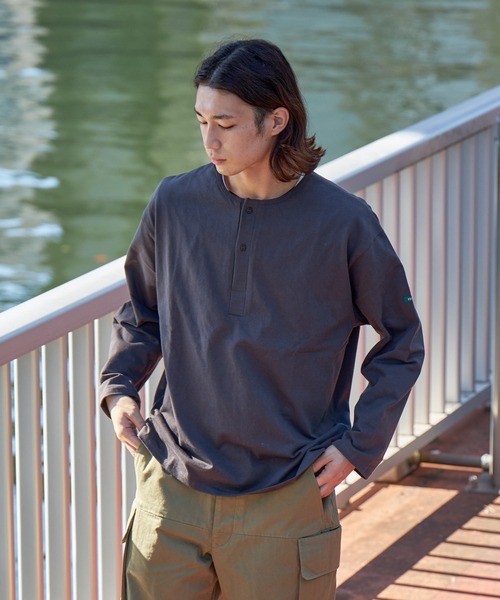 FIDELITY(フィデリティ)の「N/C SLEEPING SHIRT / スリーピングシャツ ロンT(Tシャツ/カットソー・メンズ・ネイビー/マスタード/オフホワイト/チャコール・MEDIUM/LARGE)」の18枚目の写真