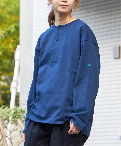 FIDELITY(フィデリティ)の「N/C SLEEPING SHIRT / スリーピングシャツ ロンT(Tシャツ/カットソー・メンズ・ネイビー/マスタード/オフホワイト/チャコール・MEDIUM/LARGE)」の16枚目の写真