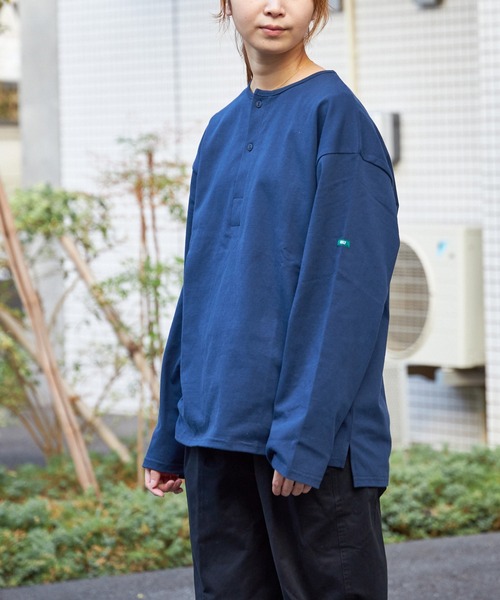 FIDELITY(フィデリティ)の「N/C SLEEPING SHIRT / スリーピングシャツ ロンT(Tシャツ/カットソー・メンズ・ネイビー/マスタード/オフホワイト/チャコール・MEDIUM/LARGE)」の15枚目の写真
