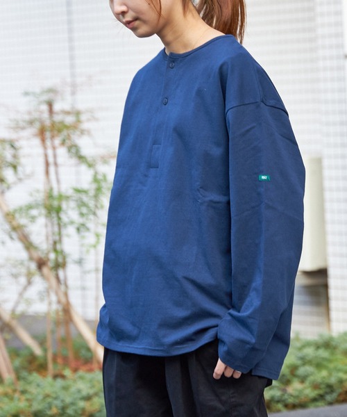 FIDELITY(フィデリティ)の「N/C SLEEPING SHIRT / スリーピングシャツ ロンT(Tシャツ/カットソー・メンズ・ネイビー/マスタード/オフホワイト/チャコール・MEDIUM/LARGE)」の14枚目の写真