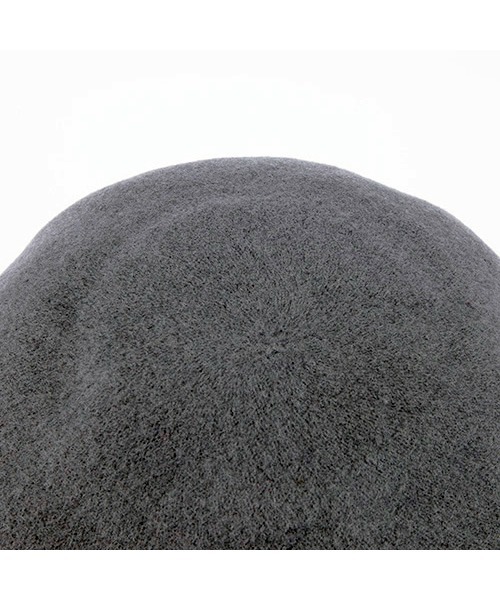 CPH（シーピーエイチ）の「【CPH / シープラスヘッドウェアー】 611 BERET SOLID WOOL(ベレー帽)（ハンチング/ベレー帽・メンズ・ブラック/グレー・FREE）」の3枚目の写真