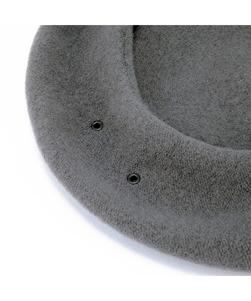 CPH（シーピーエイチ）の「【CPH / シープラスヘッドウェアー】 611 BERET SOLID WOOL(ベレー帽)（ハンチング/ベレー帽・メンズ・ブラック/グレー・FREE）」の4枚目の写真