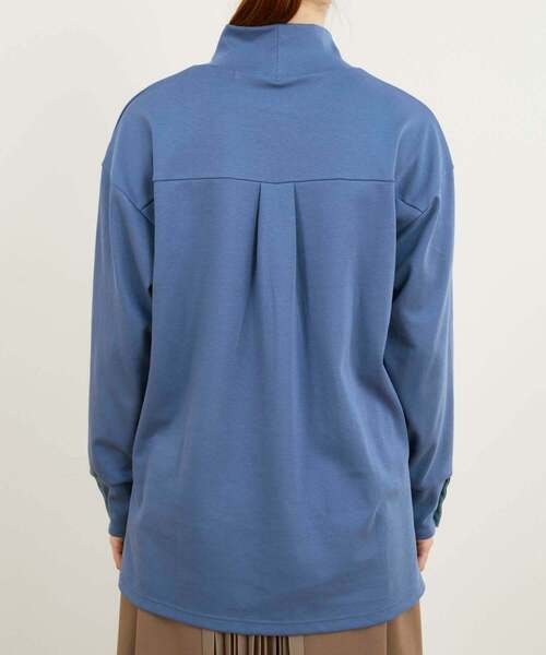 FRAPBOIS（フラボア）の「スムースカット カットソー（Tシャツ/カットソー・レディース・オートミール/ブルー/ブラック・0/1）」の6枚目の写真