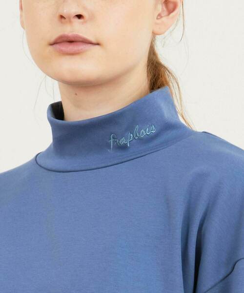 FRAPBOIS（フラボア）の「スムースカット カットソー（Tシャツ/カットソー・レディース・オートミール/ブルー/ブラック・0/1）」の7枚目の写真