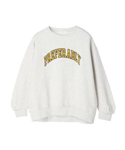 AMERICAN HOLIC（アメリカンホリック）の「ロゴプリント裏毛スウェット①（スウェット・レディース・チャコールグレー/ネイビー/ブラウン/グリーン/オートミール・M/L）」の16枚目の写真