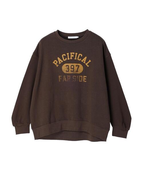 AMERICAN HOLIC（アメリカンホリック）の「ロゴプリント裏毛スウェット①（スウェット・レディース・チャコールグレー/ネイビー/ブラウン/グリーン/オートミール・M/L）」の14枚目の写真