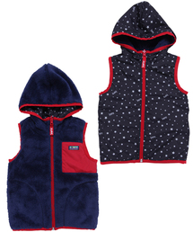 X-girl Stages | FLUFFY REVERSIBLE VEST(4T～7T)(ベスト)