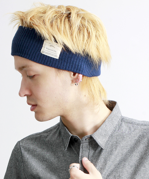 WEGO(ウィゴー)の「WEGO/アゼヘアバンド(ヘアバンド・メンズ・ブラック/グレー/ネイビー/レッド・FREE)」の4枚目の写真