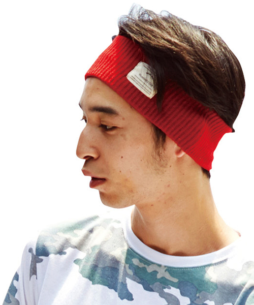 WEGO(ウィゴー)の「WEGO/アゼヘアバンド(ヘアバンド・メンズ・ブラック/グレー/ネイビー/レッド・FREE)」の1枚目の写真