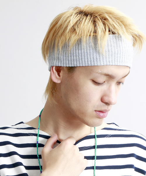 WEGO(ウィゴー)の「WEGO/アゼヘアバンド(ヘアバンド・メンズ・ブラック/グレー/ネイビー/レッド・FREE)」の10枚目の写真