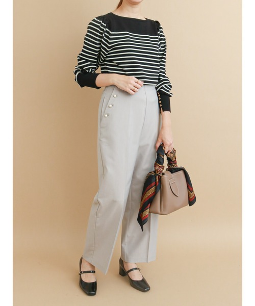 Te chichi（テチチ）の「パールボタンマリンパンツ（その他パンツ