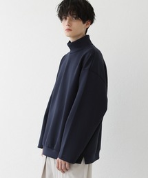 LILL | ヘビーポンチハイネック長袖プルオーバー(スウェット)