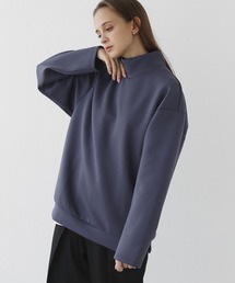 LILL | ヘビーポンチハイネック長袖プルオーバー(スウェット)