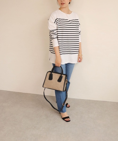 T・S・L(ティーエスエル)の「スクエア2wayバッグ(ボストンバッグ・レディース・ベージュ/グリーン/ボルドー/ブラック・FREE)」の16枚目の写真