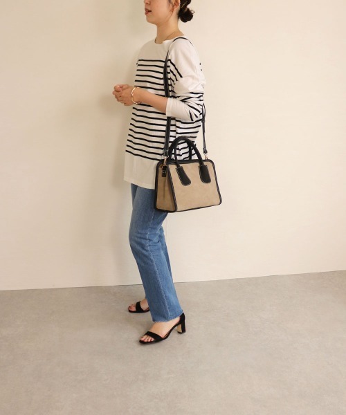 T・S・L(ティーエスエル)の「スクエア2wayバッグ(ボストンバッグ・レディース・ベージュ/グリーン/ボルドー/ブラック・FREE)」の21枚目の写真