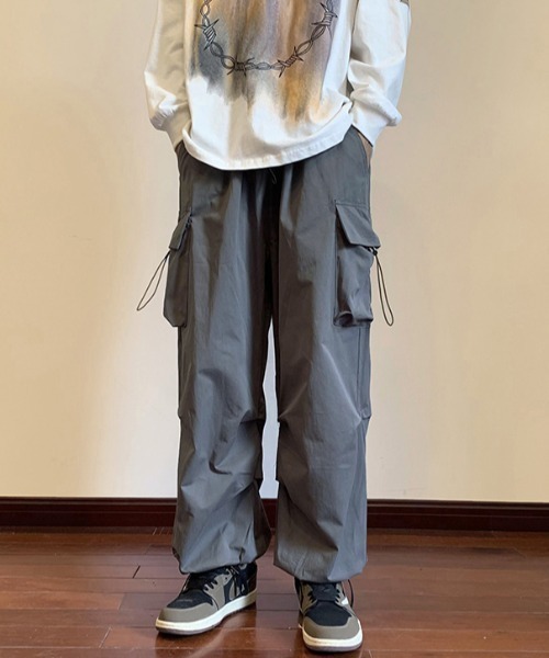 MGV(エムジーヴィー)の「サイドポケットバルーンカーゴパンツ(カーゴパンツ・メンズ・レッド/ブラック/グレー・MEDIUM/LARGE/X-LARGE)」の8枚目の写真