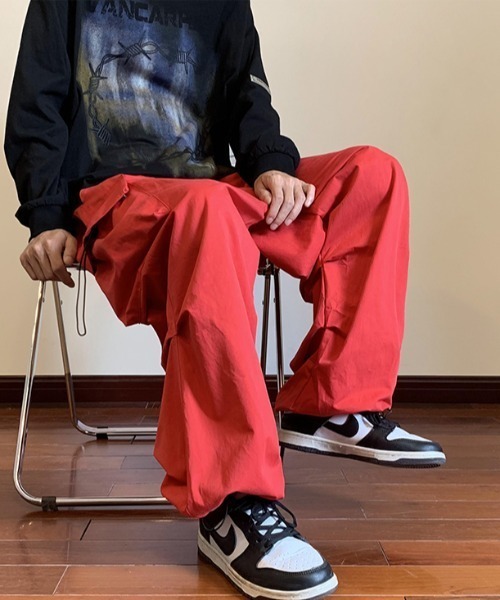MGV(エムジーヴィー)の「サイドポケットバルーンカーゴパンツ(カーゴパンツ・メンズ・レッド/ブラック/グレー・MEDIUM/LARGE/X-LARGE)」の15枚目の写真