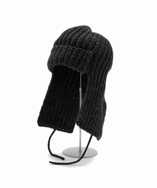 CONTROL FREAK / CTFK(コントロールフリーク)の「CONTROL FREAK(コントロールフリーク)バラクラバニットキャップ(キャップ・レディース・ベージュ/チャコール・FREE)」の4枚目の写真
