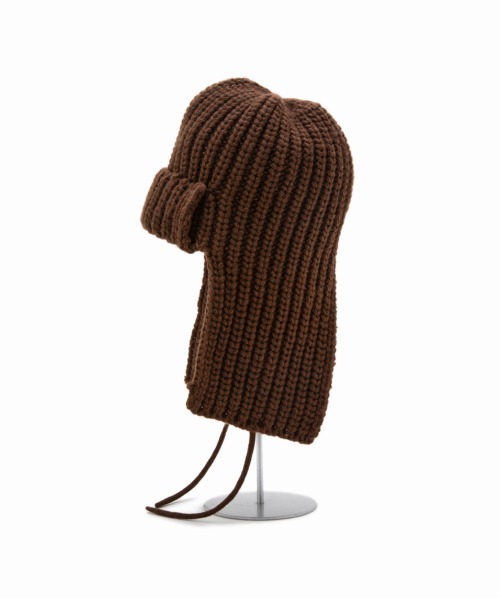 CONTROL FREAK / CTFK(コントロールフリーク)の「CONTROL FREAK(コントロールフリーク)バラクラバニットキャップ(キャップ・レディース・ベージュ/チャコール・FREE)」の5枚目の写真