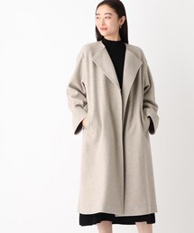 OPAQUE.CLIP | ライトメルトン ノーカラーコート(ノーカラーコート)