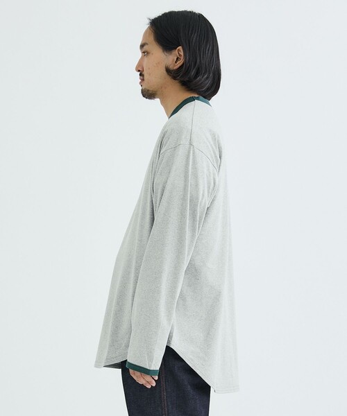 marka（マーカ）の「RINGER BASE BALL TEE L/S（Tシャツ/カットソー・メンズ・ホワイト/グリーン・1/2）」の20枚目の写真