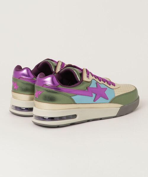 A BATHING APE(アベイシングエイプ)の「ROAD STA M(スニーカー・メンズ・ネイビー/グリーン・120/130/95/110)」の3枚目の写真