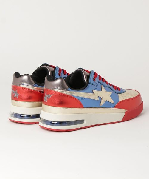 A BATHING APE(アベイシングエイプ)の「ROAD STA M(スニーカー・メンズ・ネイビー/グリーン・120/130/95/110)」の5枚目の写真