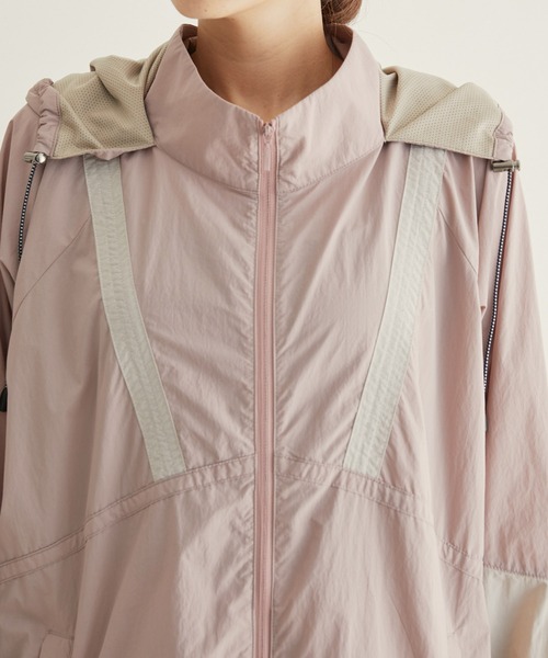 NERGY(ナージー)の「配色ウィンドブレーカー(ブルゾン・レディース・オフホワイト/ブラック/ピンク・FREE)」の20枚目の写真