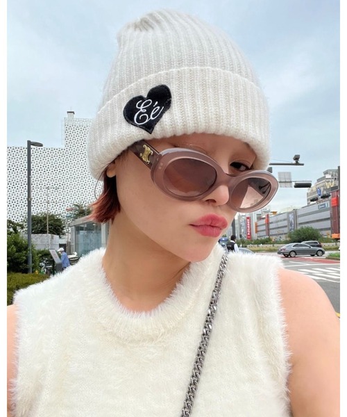 epine（エピヌ）の「Ee cable knit beanie（ニットキャップ/ビーニー・レディース・アイボリー/ブラック・FREE）」の10枚目の写真