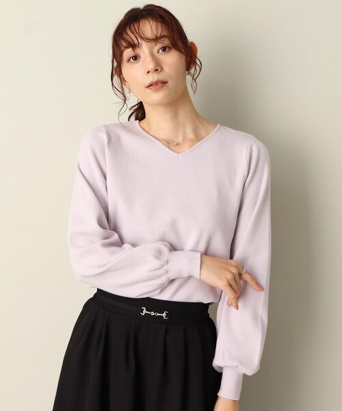 ITS'DEMO（イッツデモ）の「【ラメあり/ベーシックで着回し◎/Vネック