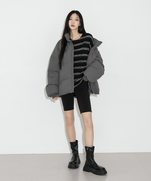 FOLLOWIN(フォロウィン)の「ピンタックもちもちレギンスバイカーパンツ(その他パンツ・レディース・ブラック・FREE)」の7枚目の写真