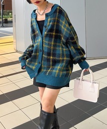 PAGEBOY | シャギーチェックカーディガン(カーディガン/ボレロ)